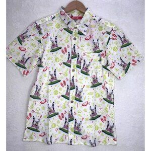 Shinesty Men's Fruit Smash Surf Fruit Size Small Button Up Shirt NWT